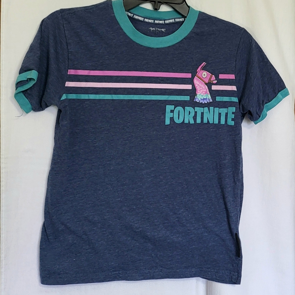 Fortnite Boys Casual Navy Blue Llama Pinata Short Sleeve T-Shirt Large‎ 10-12